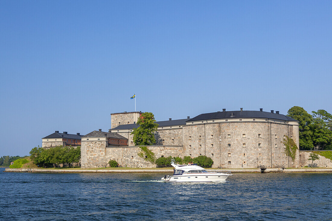 Fortress Kastell in Vaxholm, Stockholm archipelago, Uppland, Stockholms land, South Sweden, Sweden, Scandinavia, Northern Europe