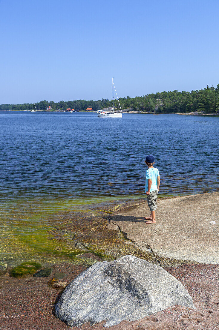 Summer on the island of Finnhamn in Stockholm archipelago, Uppland, Stockholms land, South Sweden, Sweden, Scandinavia, Northern Europe