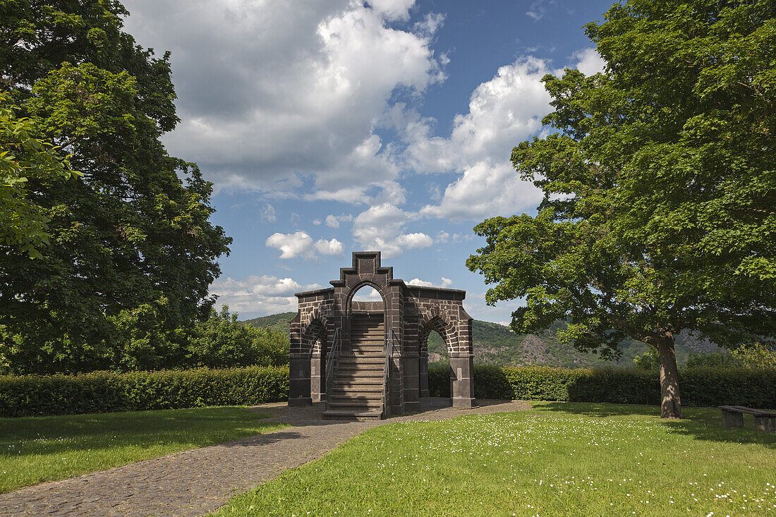 Monument Königsstuhl in Rhens, Upper Middle Rhine Valley, Rheinland-Palatinate, Germany, Europe