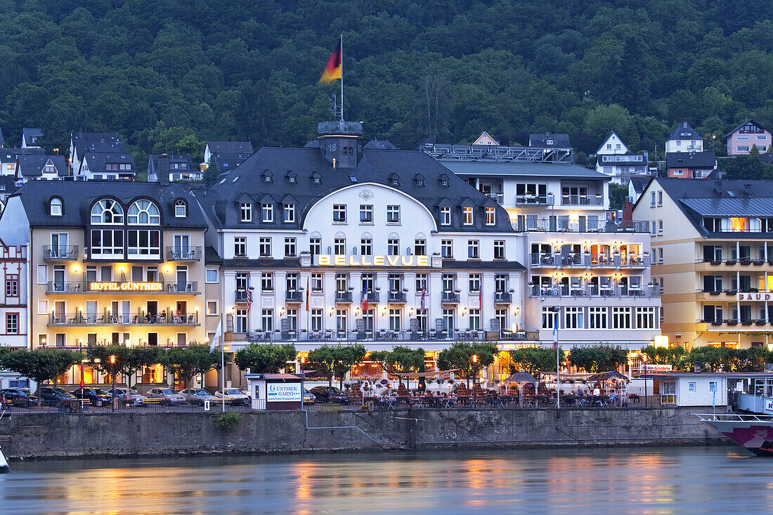 Altstadt von Boppard am Rhein, Oberes Mittelrheintal, Rheinland-Pfalz, Deutschland, Europa