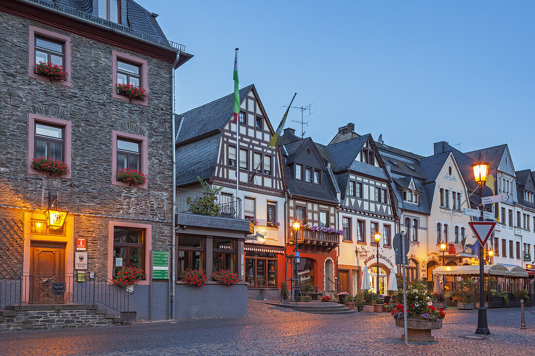 Marktplatz in Oberwesel, Oberes Mittelrheintal, Rheinland-Pfalz, Deutschland, Europa