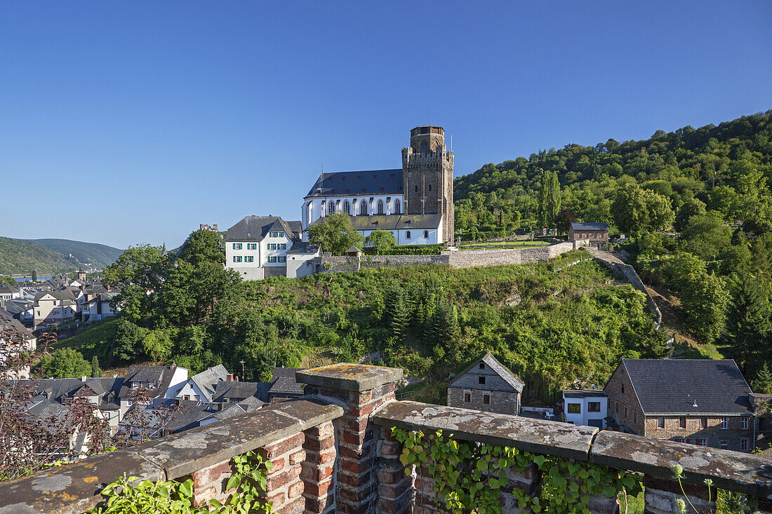 Pfarrkirche St. Martin in Oberwesel am Rhein, Oberes Mittelrheintal, Rheinland-Pfalz, Deutschland, Europa