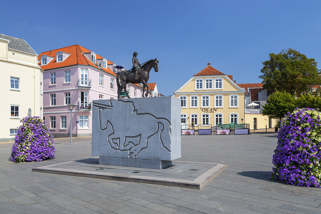 Marketplace in Sønderborg, Island Als, Southern Denmark, Denmark, Scandinavia, Northern Europe