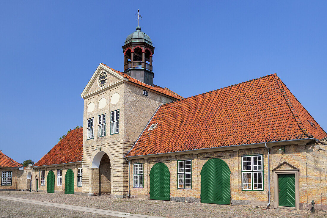 Torhaus im Schloss Augustenborg, Insel Als, Dänische Südsee, Süddänemark, Dänemark, Europa, Nordeuropa