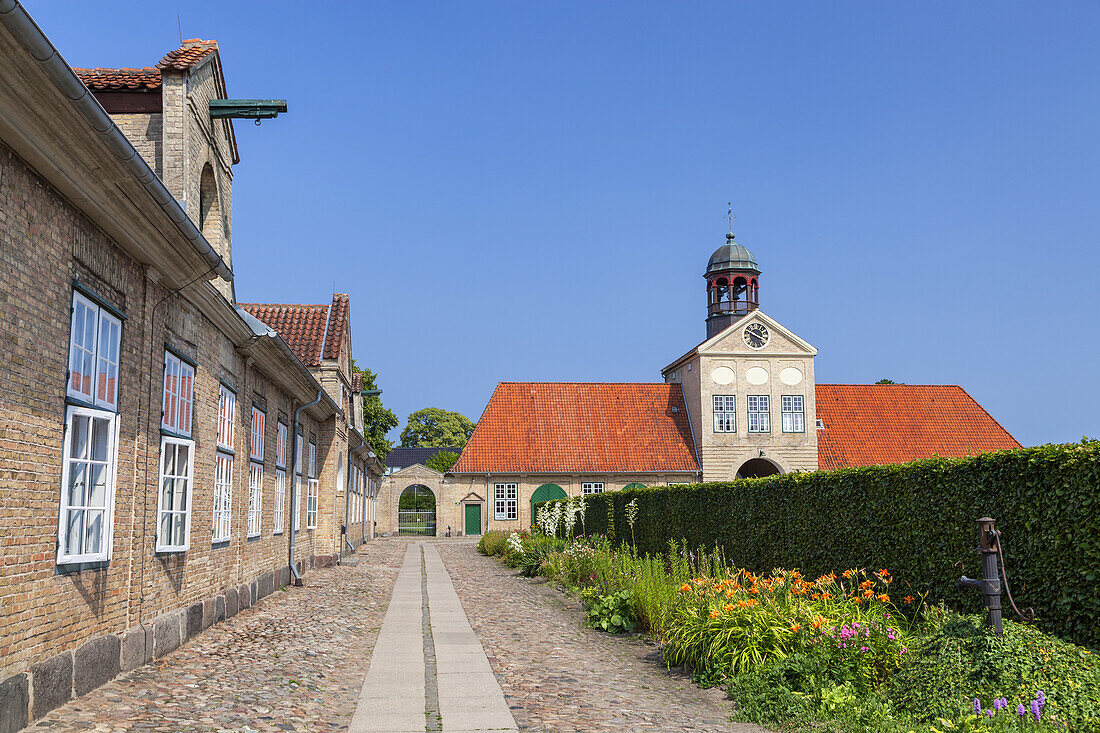 Torhaus im Schloss Augustenborg, Insel Als, Dänische Südsee, Süddänemark, Dänemark, Europa, Nordeuropa