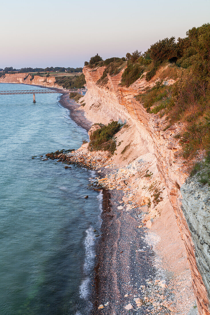 Cliffs Stevns Klint, Højerup, Store Heddinge, Stevns Peninsula, Island of Zealand, Scandinavia, Denmark, Northern Europe