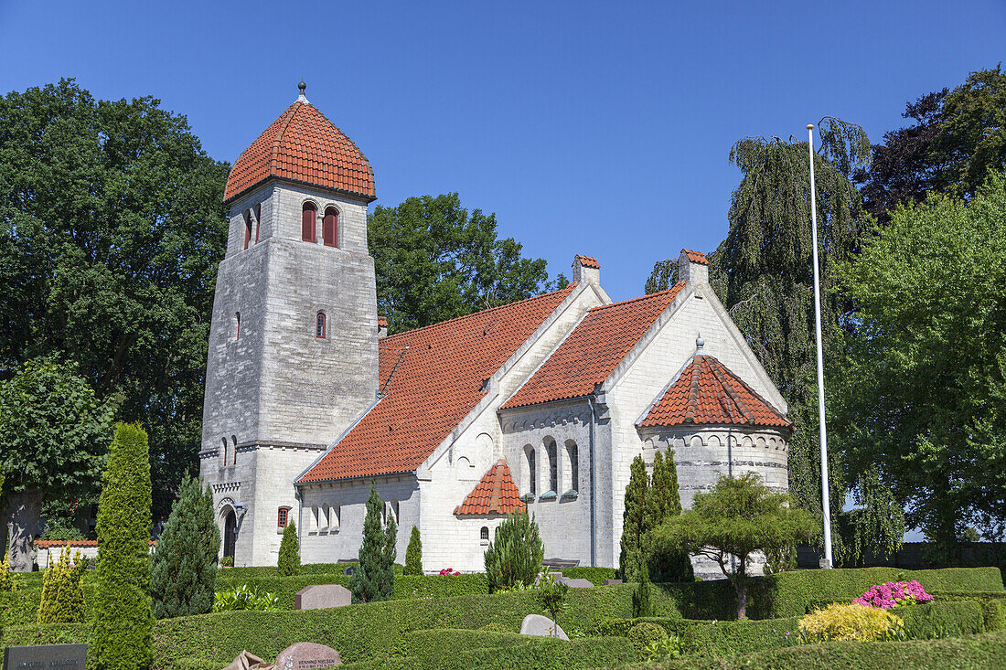 Kirche Højerup Kirke, Store Heddinge, Halbinsel Stevns, Insel Seeland, Dänemark, Nordeuropa, Europa