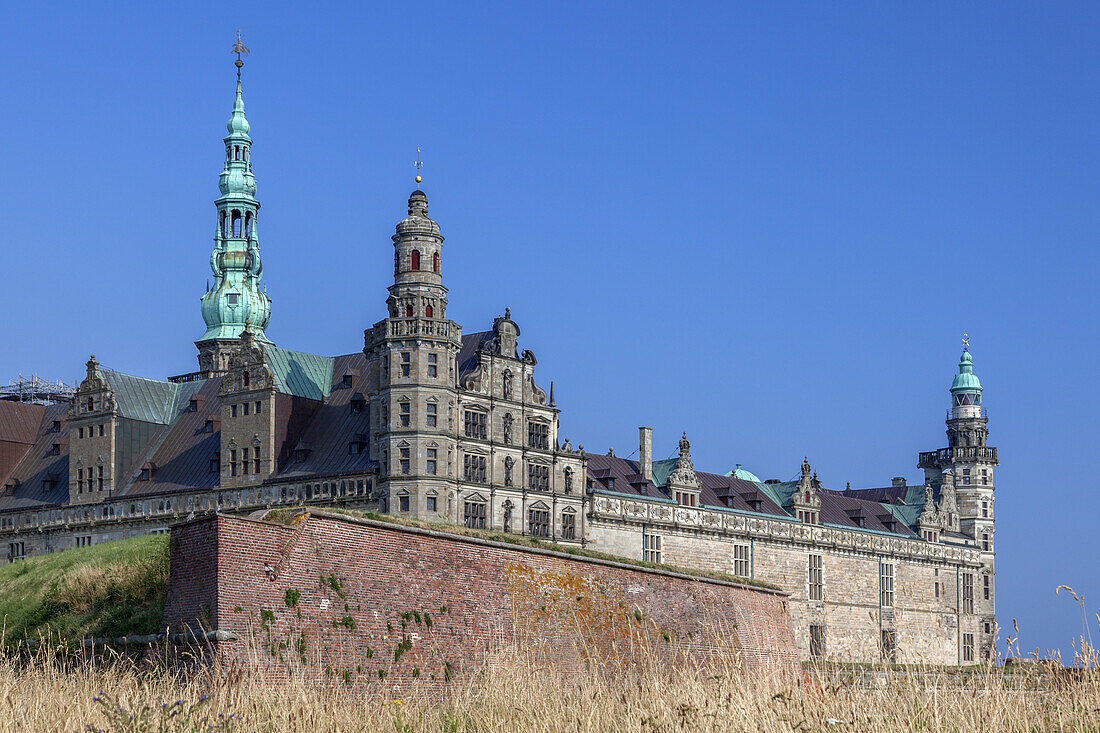Castle Kronborg Slot, Helsingør, Island of Zealand, Scandinavia, Denmark, Northern Europe