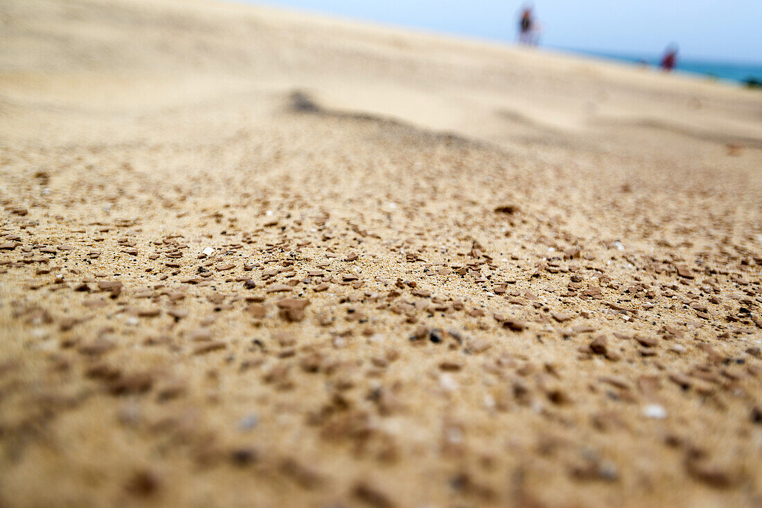 Die Strände Playa Del Salmo und Playa Risco el Paso bei Jandia. Jandia, Fuerteventura, Kanarische Inseln, Spanien