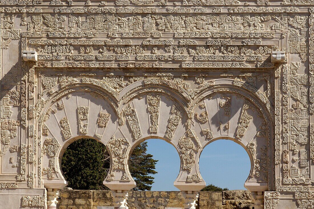 Cordoba (Spain). Prime Minister door in the city of Medina Azahara.