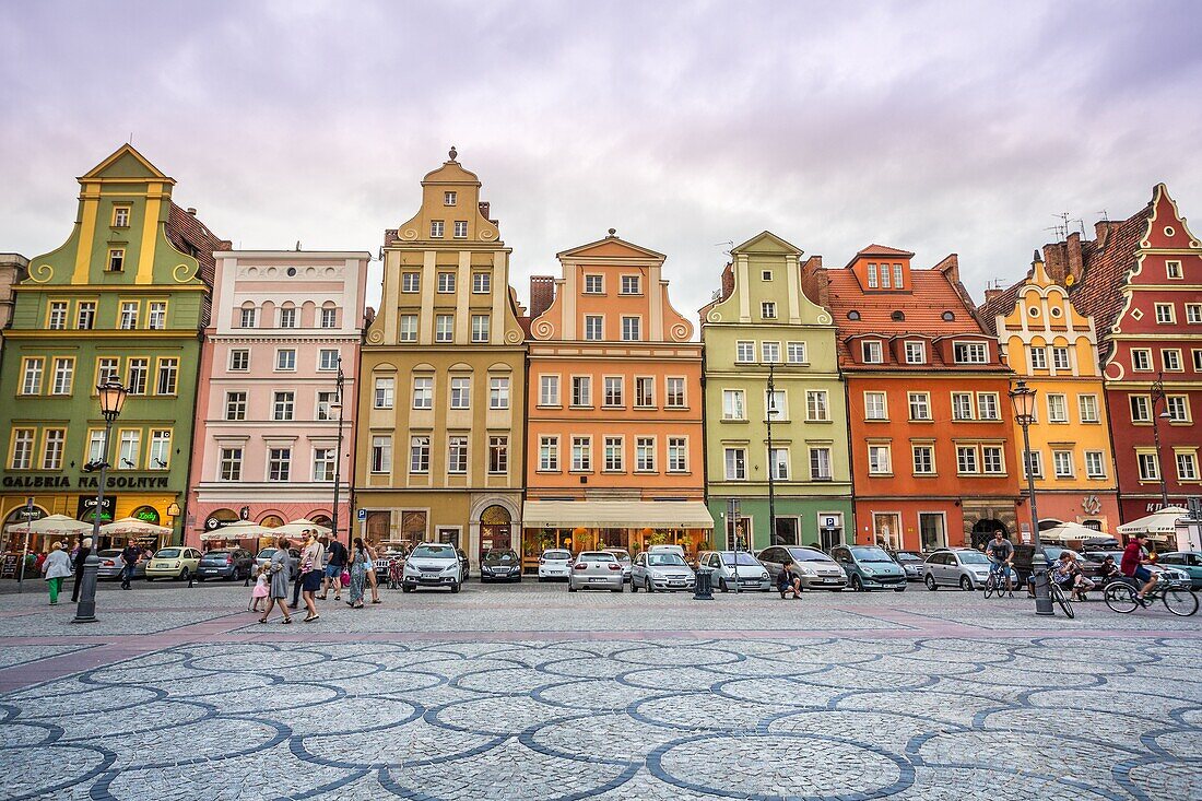 Poland, Wroclaw City, Solny Square.