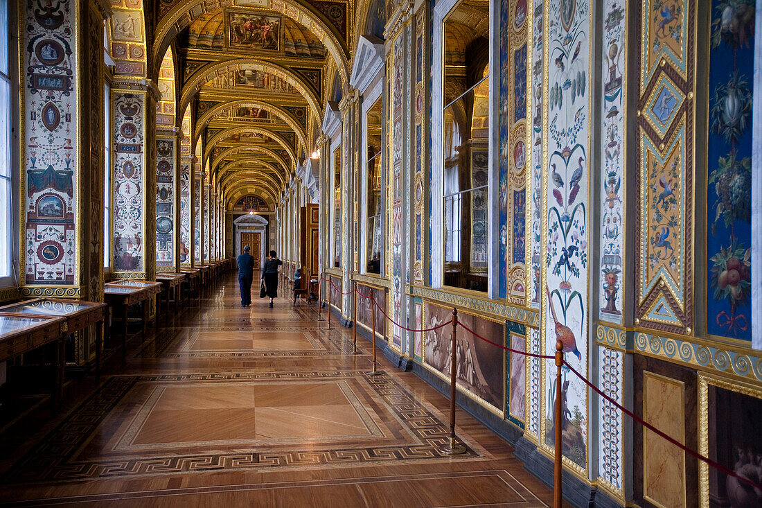 Russia, Saint Petersburg, Winter Palace, hosting the Hermitage Museum, built by Bartolomeo Rastrelli (1754 - 1762), listed as World Heritage by UNESCO