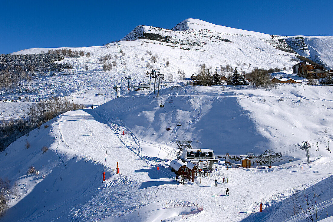 France, Isere, Oisans massif, Les Deux Alpes ski resort