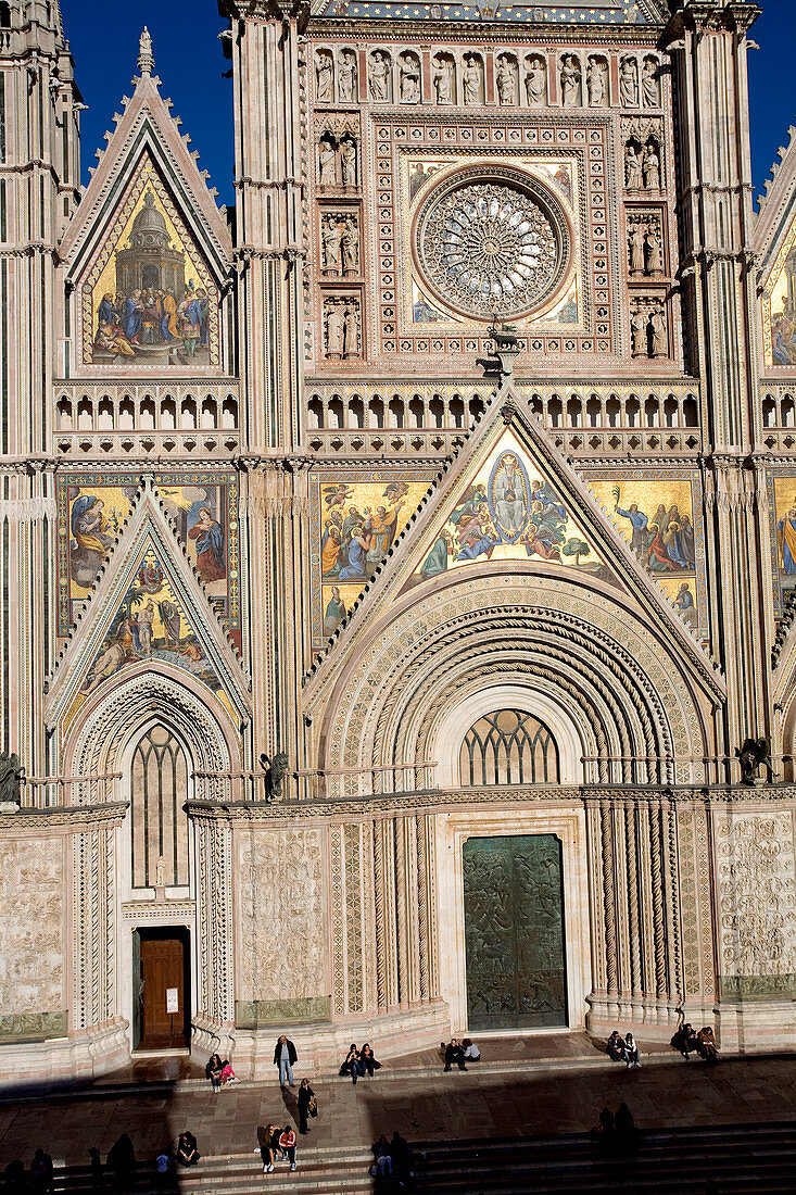 Italy, Umbria, Orvieto, the Duomo (Il Duomo Cathedral)