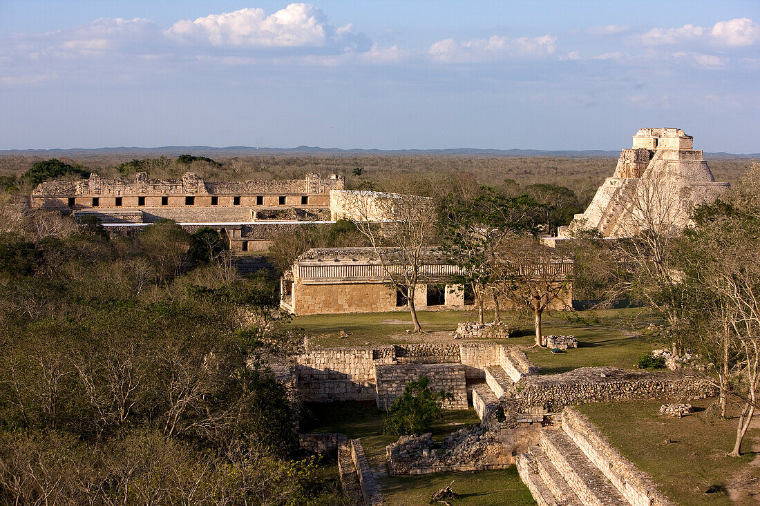Mexico, Yucatan State, Maya site of Uxmal, site listed as World Heritage by UNESCO