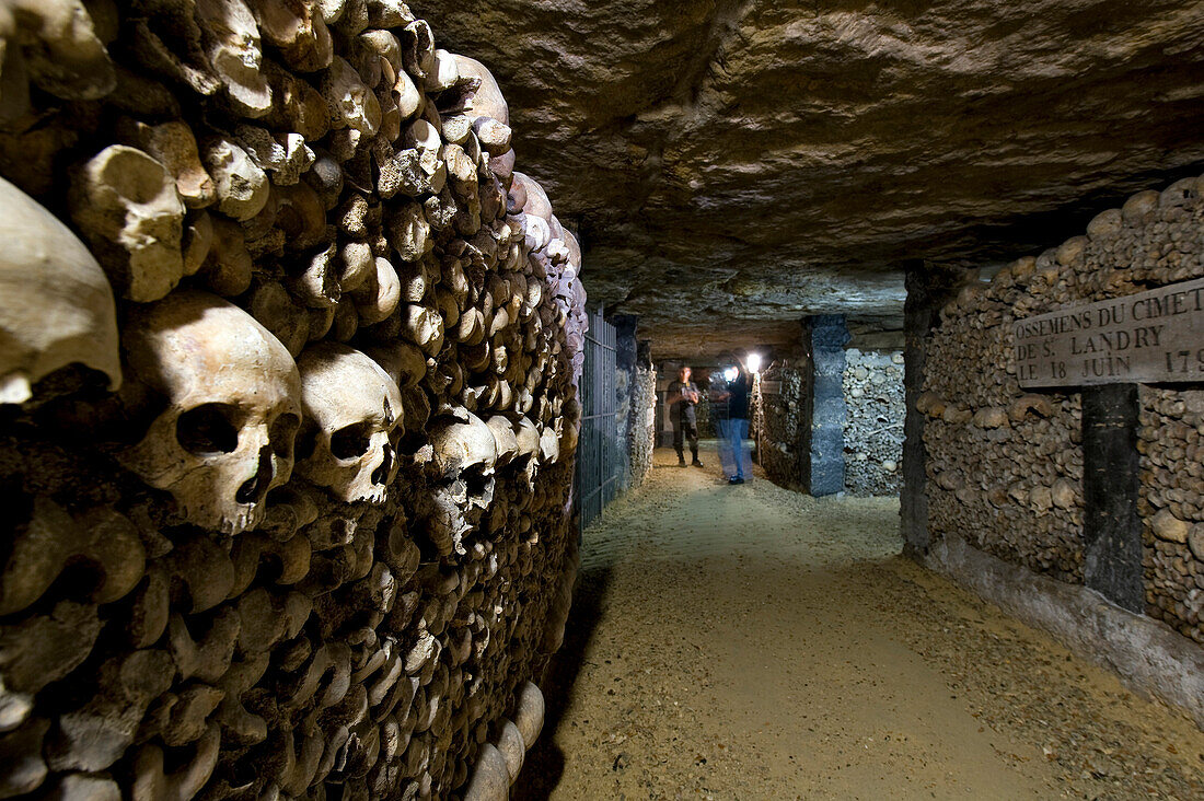 France, Paris, the Catacombs, bones