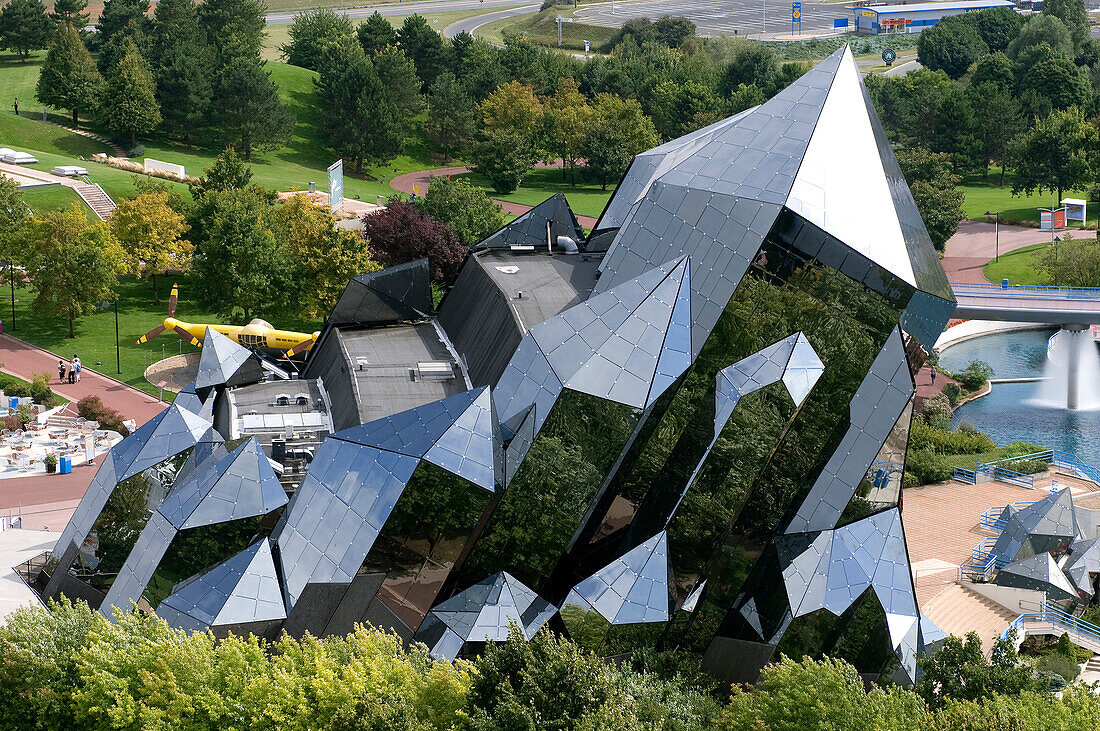 France, Vienne, Poitiers, the Futuroscope, theme park by the architect Denis Laming