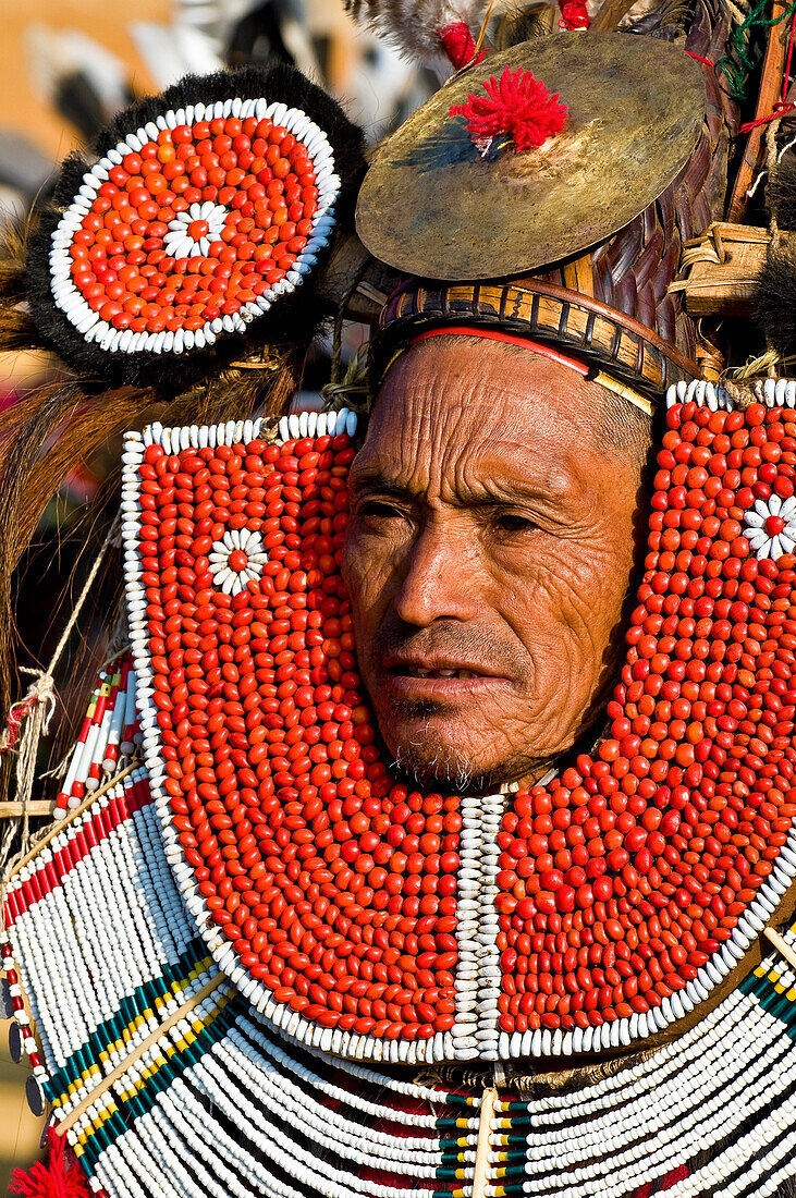 Myanmar (Burma), Sagaing Division, village of Leshi, Naga from Tenkul tribe during the celebrations of Festival Naga