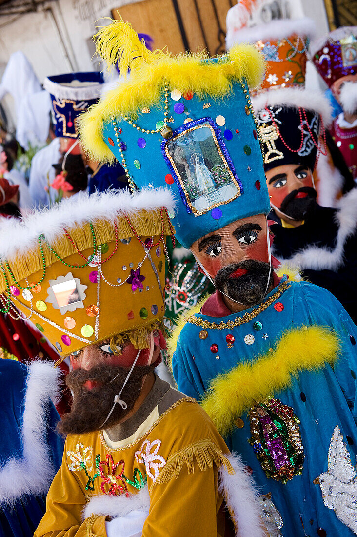 Mexico, Guerrero state, Taxco, Nuestro Senor Jesus religious procession, organized by the city confraternities