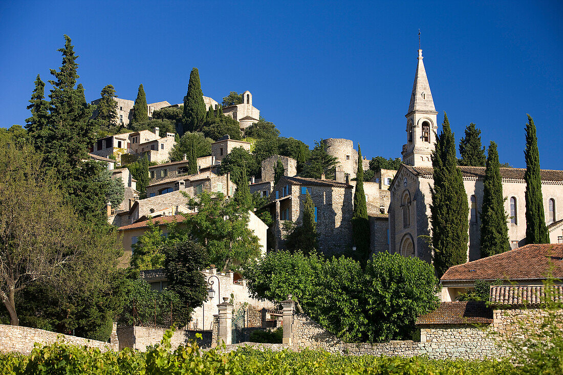 France, Gard, La Roque sur Ceze, labelled Les Plus Beaux Villages de France (The Most Beautiful Villages of France)