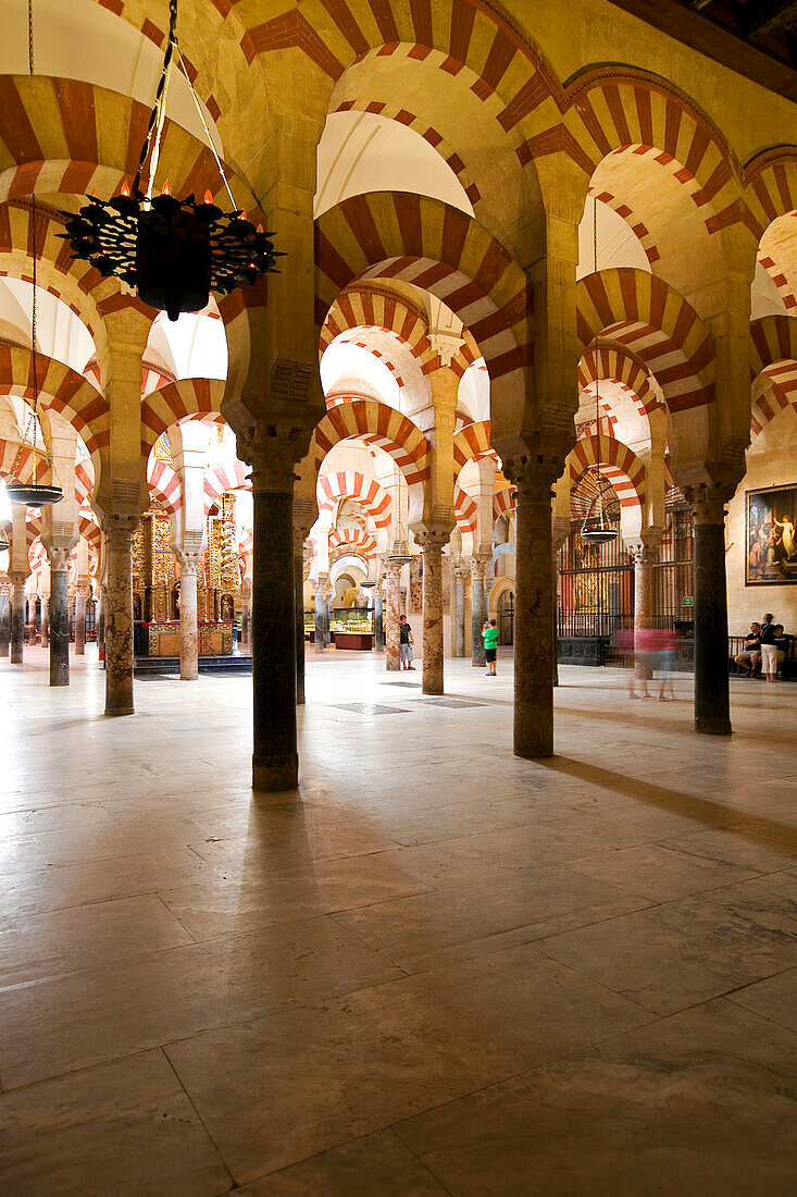 Spain, Andalusia, Cordoba, historic part listed as World Heritage by UNESCO, the cathedral of Cordoba (Mezquita), a former mosque, Ummayad Islamic architecture, built between 785 and 987