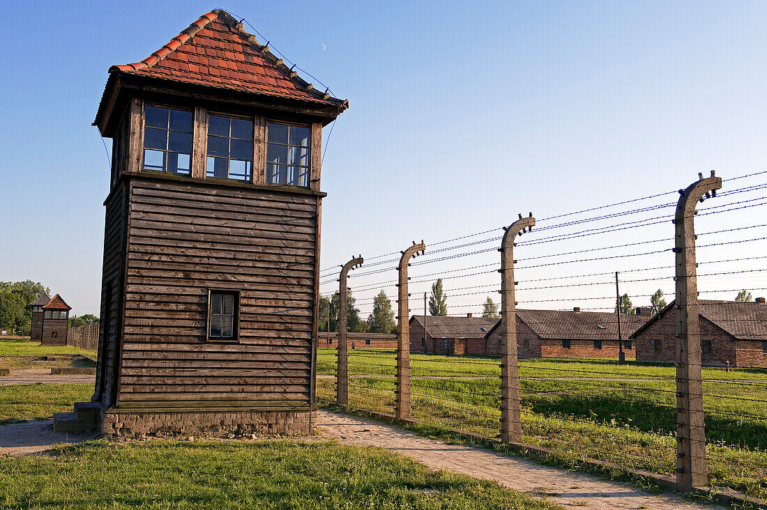 Poland, Silesian region, near Krakow, village of Oswiecim, the camp of extermination of Auschwitz-Birkenau, listed as World Heritage by UNESCO