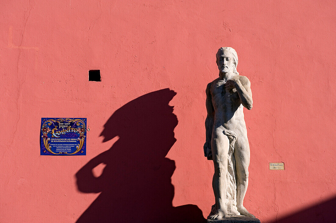 Argentina, Buenos Aires, La Boca District, colored facades of the Calle Caminito