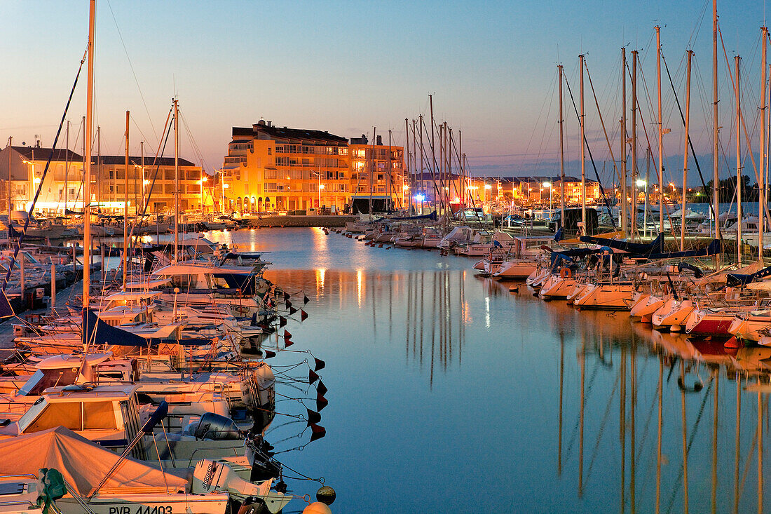 France, Herault, Valras-Plage, the port