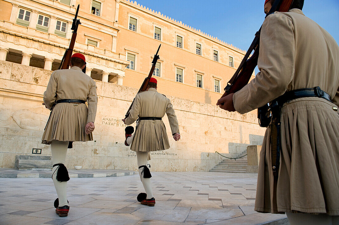 Greece, Athens, Syntagma Square, the Parliament guard