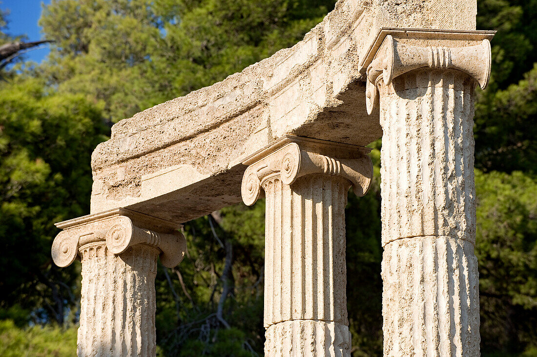 Greece, Peloponnese Region, Olympia, listed as World Heritage by UNESCO, the Philippeion