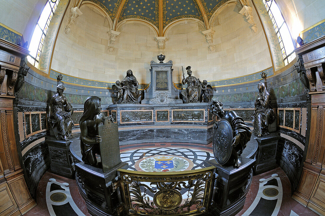 France, Oise, castle of Chantilly, the mausoleum of Henri II de Conde in the chapel