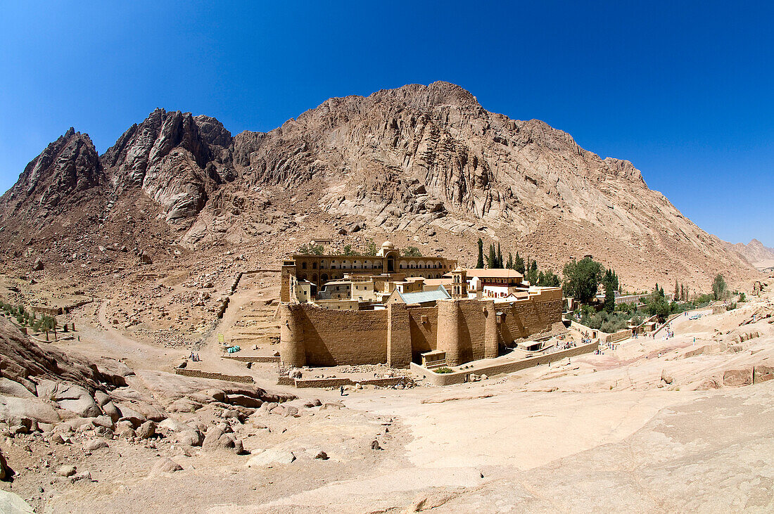 Egypt, Sinai, Mount Moses, St Catherine Monastery, listed as World Heritage by the UNESCO