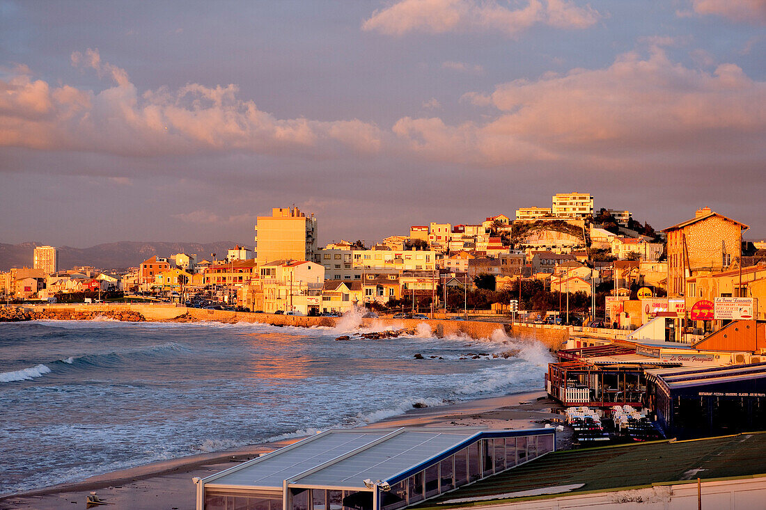 France, Bouches du Rhone, Marseille, la Pointe Rouge Beach