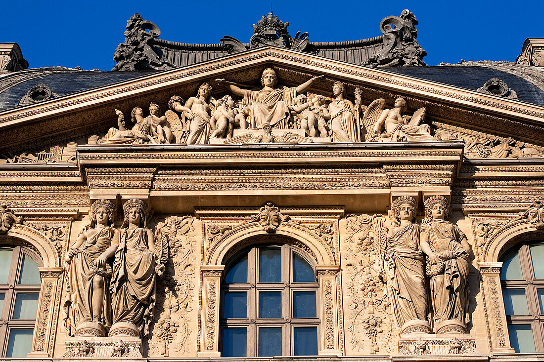 France, Paris, area listed as World Heritage by UNESCO, Louvre Palace, Pavillon Richelieu
