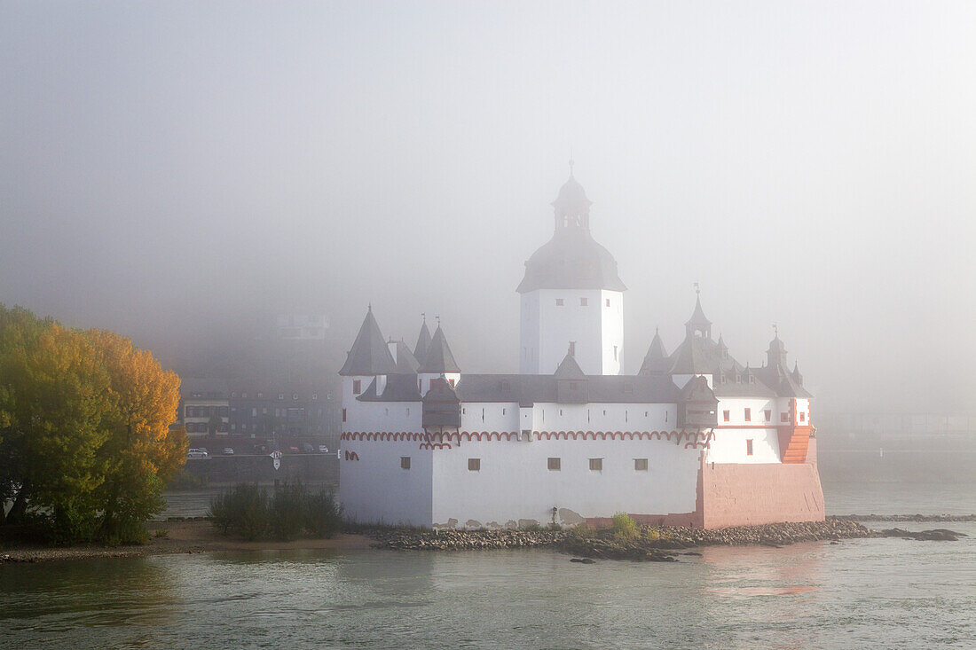 Pfalzgrafenstein Castle in the Rhine, Kaub, Upper Middle Rhine Valley, Rheinland-Palatinate, Germany, Europe