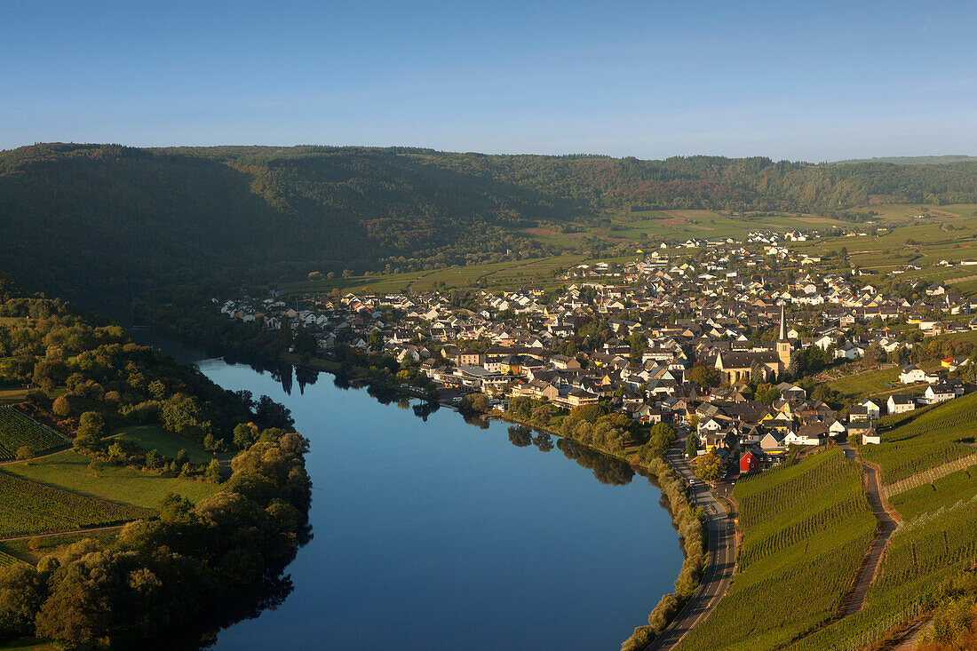 Kroev on the river Mosel, Rhineland-Palatinate, Germany