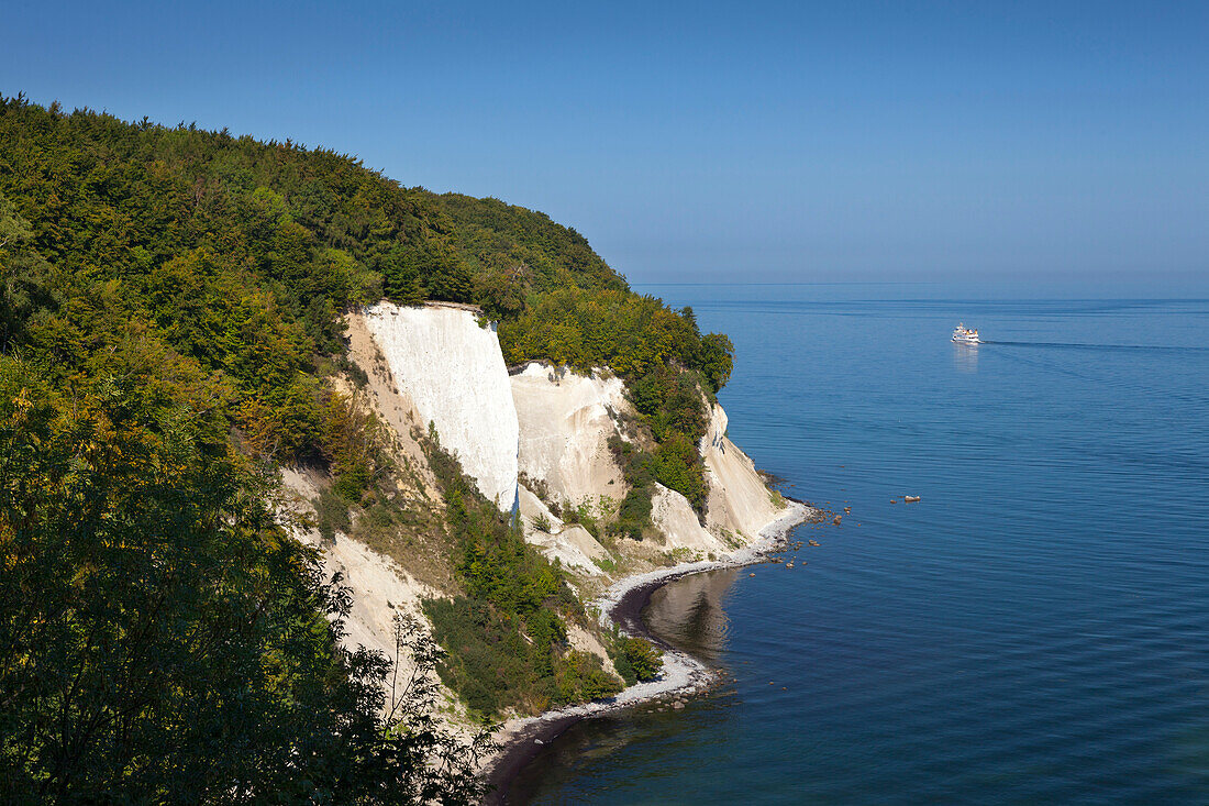 Chalk cliffs, Jasmund national park, Ruegen, Baltic Sea, Mecklenburg-West Pomerania, Germany