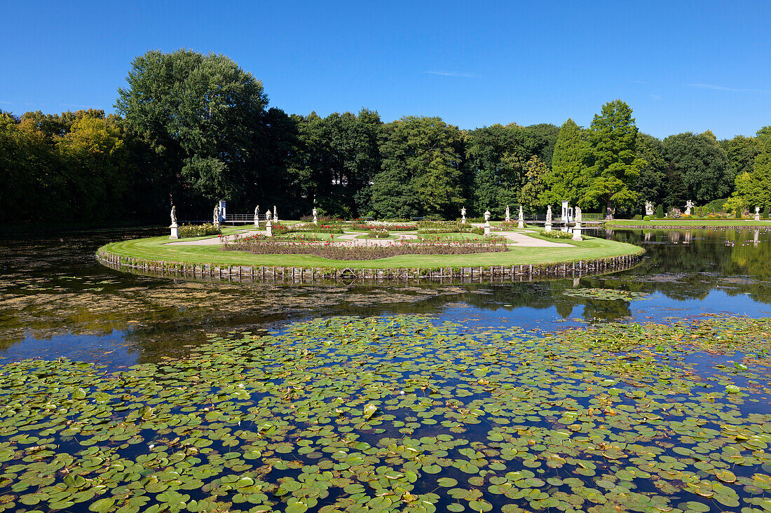 Wasserschloss Burg Anholt, bei Isselburg, Münsterland, Nordrhein-Westfalen, Deutschland