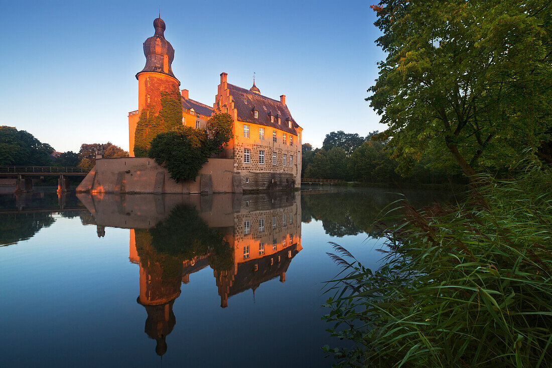 Wasserschloss Burg Gemen, Borken, Münsterland, Nordrhein-Westfalen, Deutschland