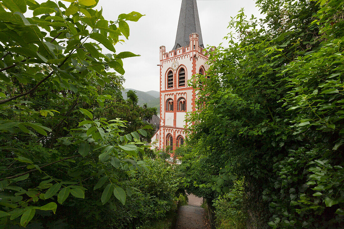 Peterskirche, Bacharach, Rhein, Rheinland-Pfalz, Deutschland
