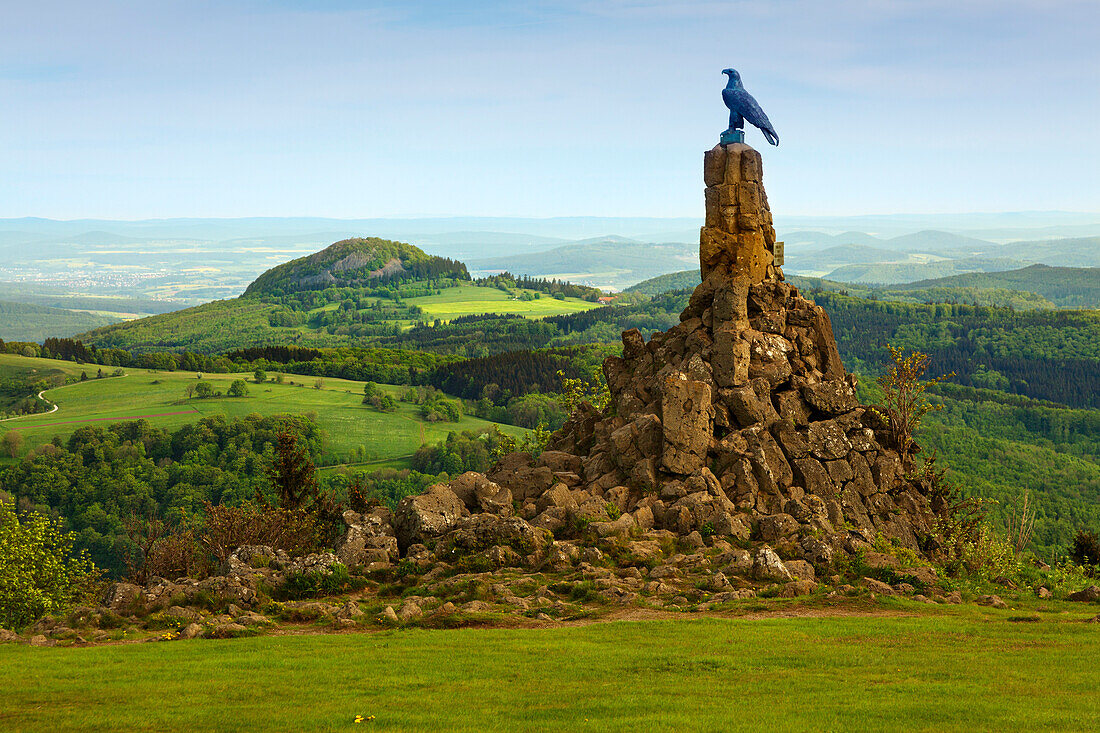 Fliegerdenkmal auf der Wasserkuppe, Rhön, Hessen, Deutschland