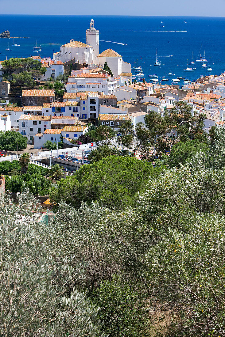 Spain, Catalonia, Costa Brava, Cadaques, Santa Maria Church