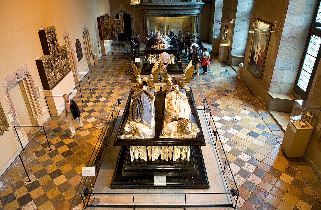 Frankreich, Côte d'Or, Dijon, Palais des Ducs, Grab von John ohne Furcht und Margarete von Bayern
