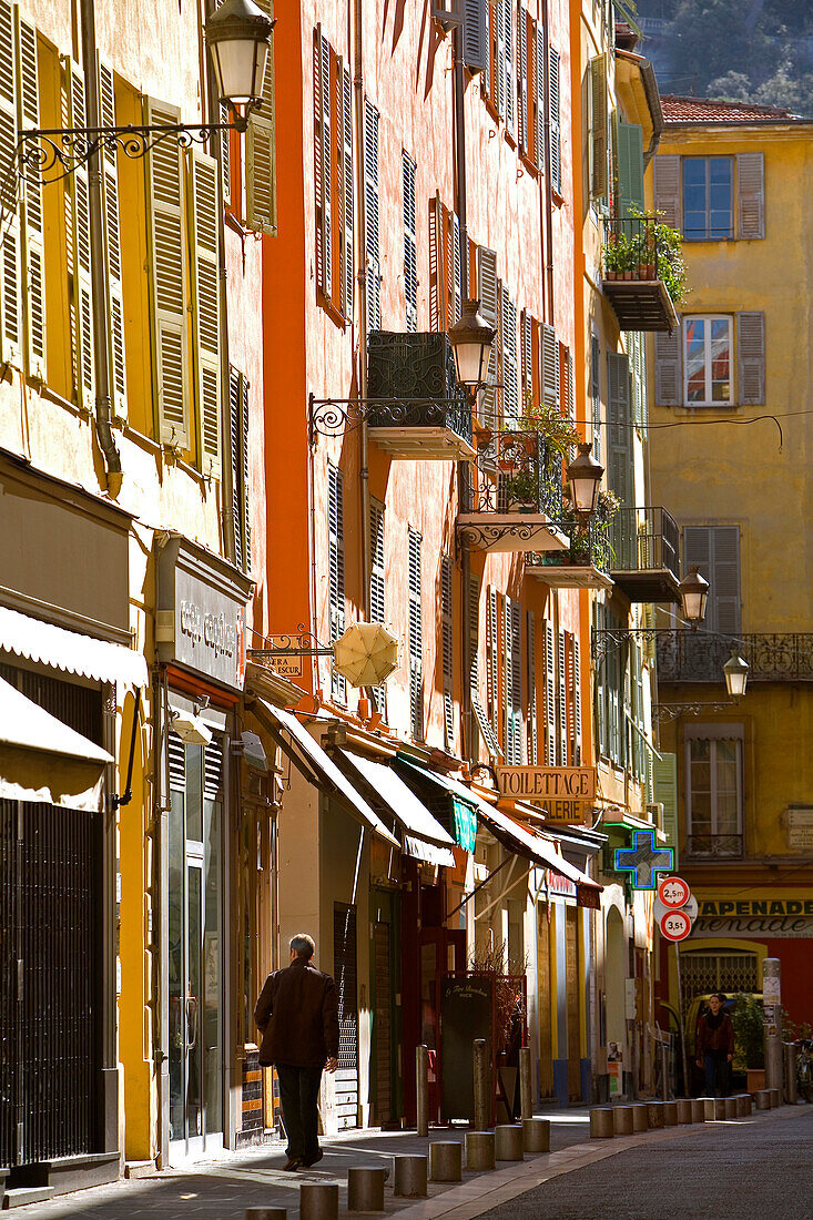 France, Alpes Maritimes, Nice, Old Town, Rue de la Prefecture