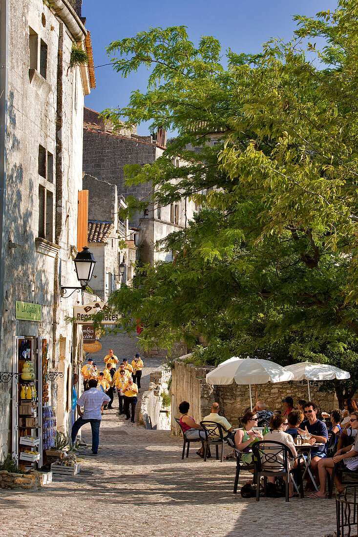 France, Bouches du Rhone, Alpilles, Les Baux de Provence, labelled Les Plus Beaux Villages de France (The Most Beautiful Villages of France)