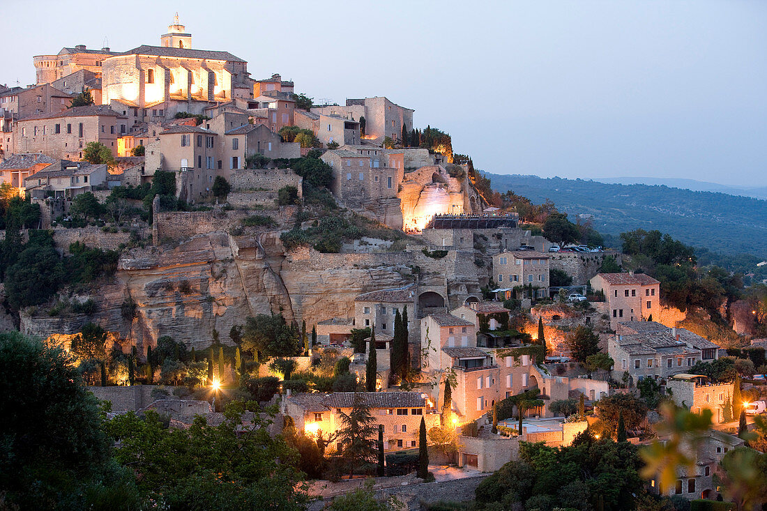 France, Vaucluse, Gordes, labelled Les Plus Beaux Villages de France (The Most Beautiful Villages of France)