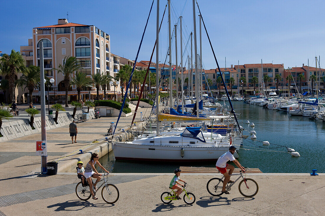 France, Pyrenees Orientales, Argeles sur Mer, Argeles Plage, marina