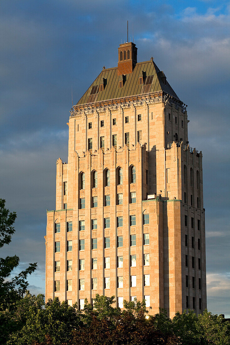 Kanada, Provinz Quebec, Quebec City, Turm der Preis Gebäude, die Residenz des Premierministers von Québec in den letzten Etagen