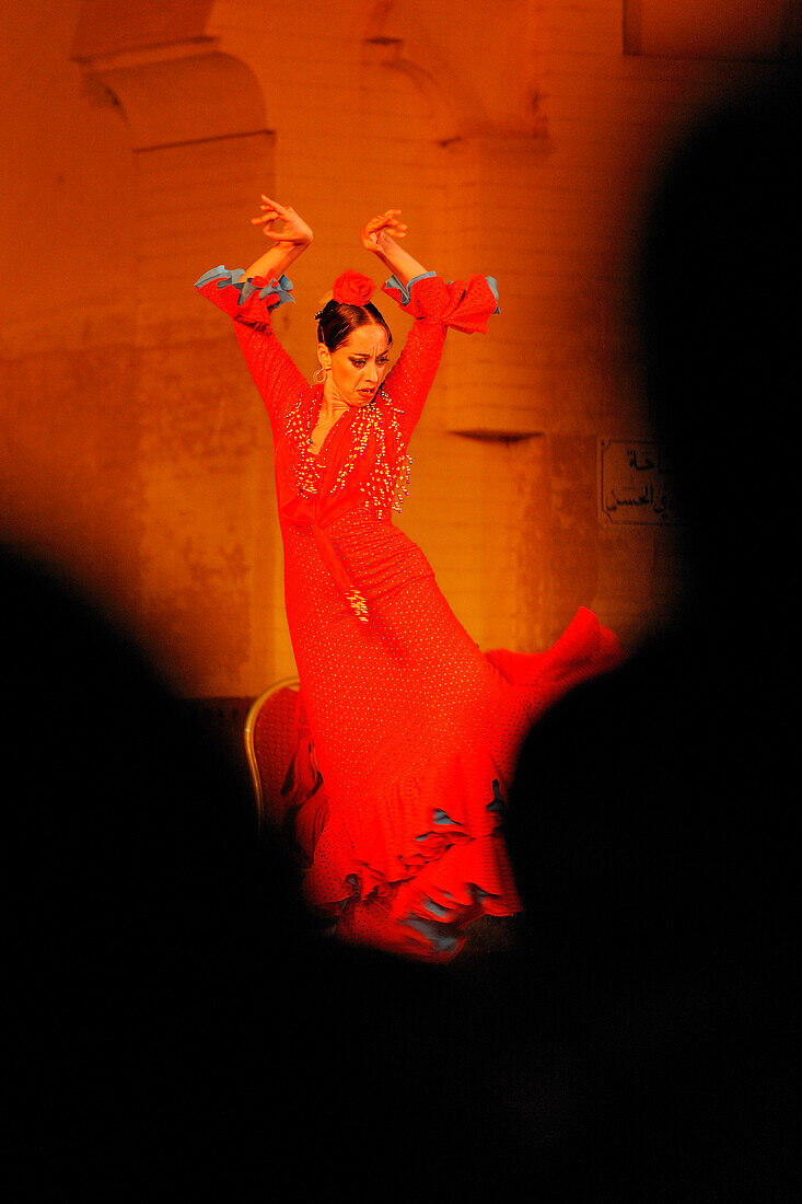 Marokko, dem Mittleren Atlas, Fez, Imperial City Festival der Weltkirchenmusik, Flamenco Tanz und Gesang von Belen Maya Spanisch Unternehmen