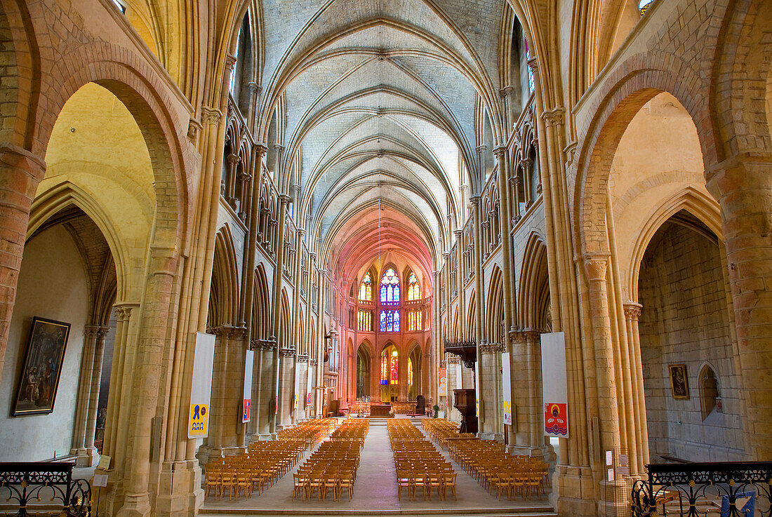 France, Nievre, Nevers, Saint Cyr Sainte Julitte Cathedral